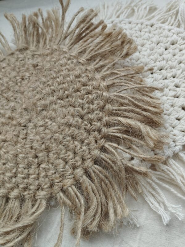 Apoya velas crochet