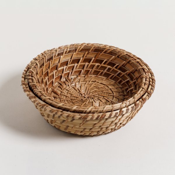 Set x 2 canastos vinh natural 23x7 / 20x6 cm - Image 2