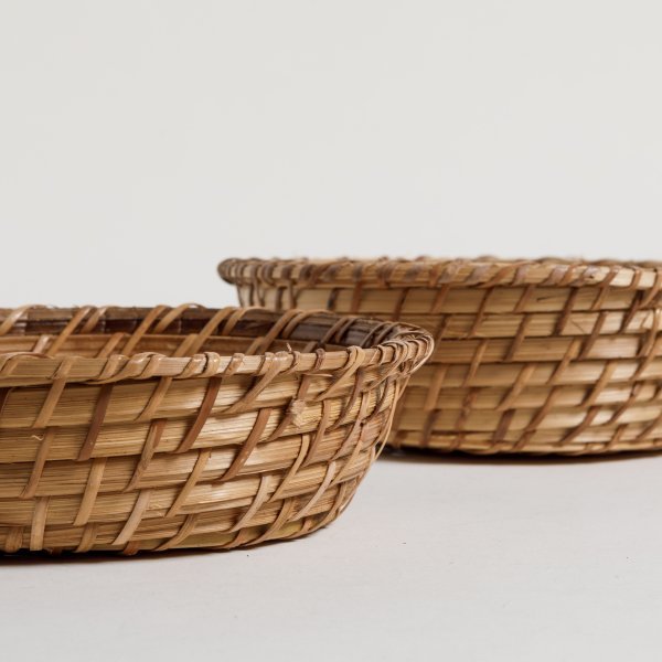 Set x 2 canastos vinh natural 23x7 / 20x6 cm - Image 3